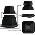 Bed Furniture Risers, Heavy Duty Table Legs Extenders in Heights of 3
