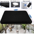 thumbnail image 3 of Plus Size Gel Seat Cushion for Long Sitting, Extra Large and Thick, Seat Cushion for Back, Sciatica, Hip, Tailbone Pain Relief, Used for The Office, Wheelchair, Car, Recliner, Stadium, Kayka.(Black), 3 of 7