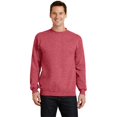 thumbnail image 1 of Port & Company ®  - Core Fleece Crewneck Sweatshirt. Pc78 L Heather Red, 1 of 1