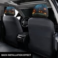 thumbnail image 3 of Kdxio Spooky Halloween Pattern Print 2 Piece Car Head Rest Covers Set Auto Front/Rear Seats Headrest Cover Universal Fit Most Cars,Sedan, SUV, 3 of 9