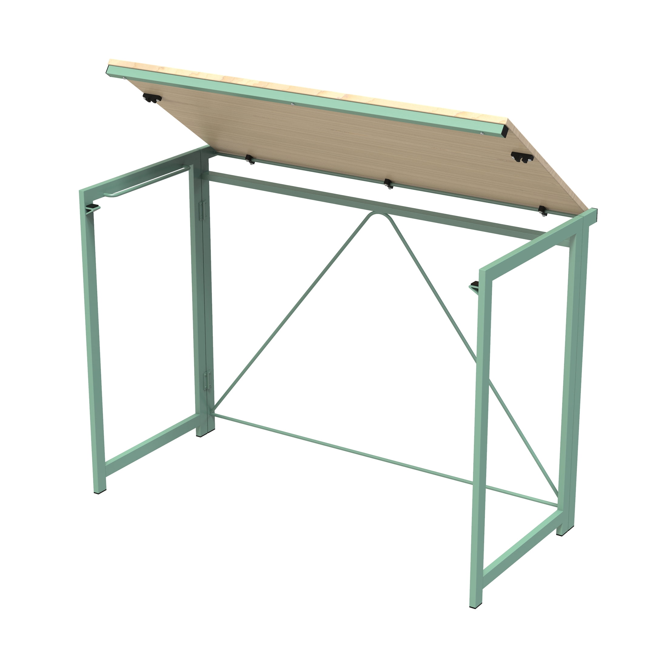 Mainstays Sage Frame Folding Desk with Natural Grained Top,Adult.