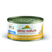 Almo Nature High Quality Sourced Complete Chicken recipe with Sweet Potatoes in gravy Grain Free Wet Canned Cat Food 2.47 oz. (12 Pack)