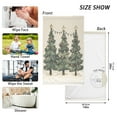 thumbnail image 6 of Yayeee 2 Pack Hand Towels for Bathroom 100% Cotton 16" x 28" Soft Absorbent Kitchen Towel, Christmas Stars, 6 of 7