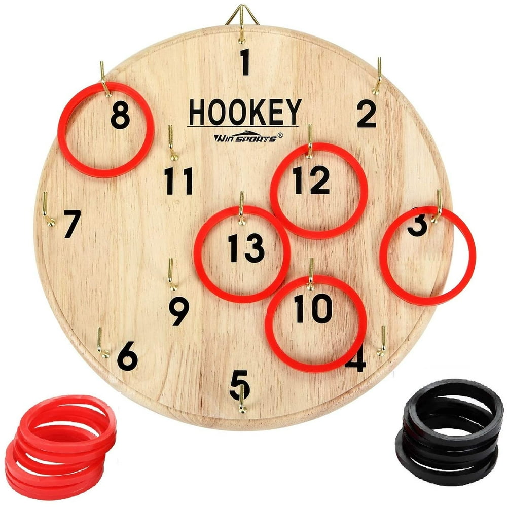 Win SPORTS Hook and Ring Toss Game for Kids & Adults – Hookey,Outdoor ...