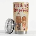 thumbnail image 3 of Valentines Day Gift for Him Tumbler 20oz Stainless Steel Double Wall Insulated Couple Travel Mug Gifts for Husband Wedding Birthday Christmas Anniversary Tumbler Gifts for Men, 3 of 6