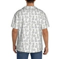 thumbnail image 5 of Wukai Cute Rabbit Men's Casual Short-Sleeve Button Down Shirt - Lightweight Summer Dress Shirt for Daily Wear-4X-Large, 5 of 7