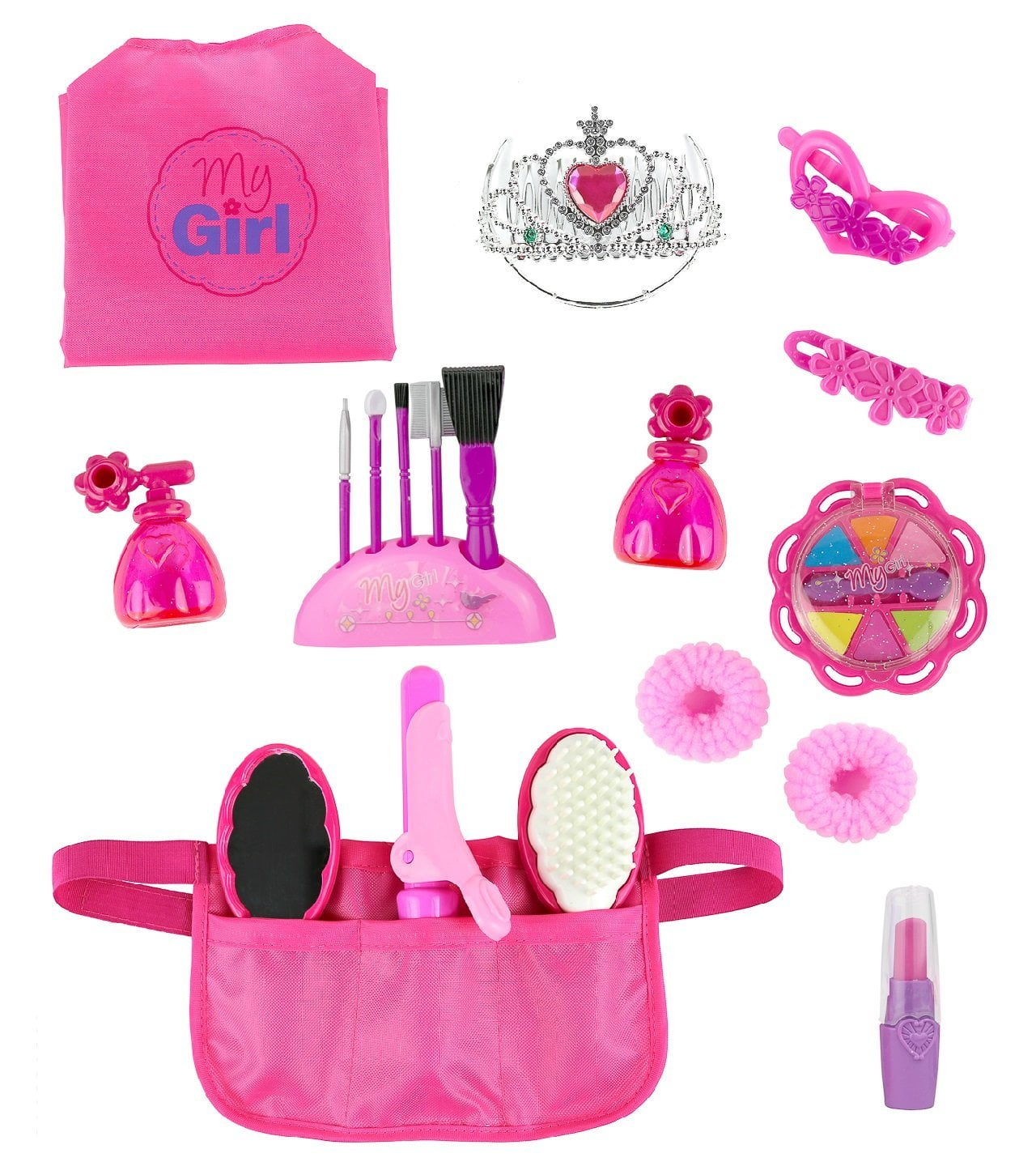 Click n' Play Doll Hair and Beauty Dress Up Accessory set, Perfect For