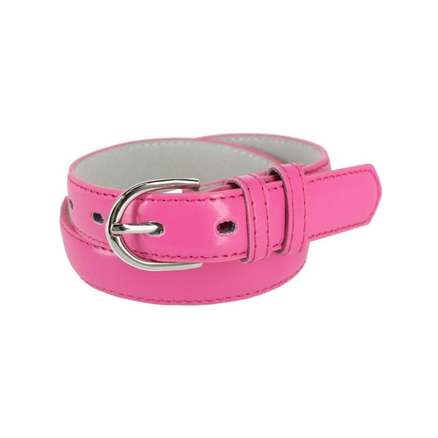 CTM® Kid's Leather 1 inch Basic Dress Belt