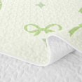thumbnail image 5 of Erosebridal Green Bow Star Bed Spread Queen for Girls, Kawaii Bow-tie Queen Coverlet Set for Boys Girls Teens, 3-Piece, 5 of 7