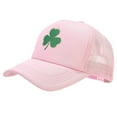 thumbnail image 2 of Only Moment Pink Mesh Hat Baseball Cap Adjustable Size Polyester-Cotton Blend Women's Hats Trendy Embroided Flower Gift for Woman A, 2 of 5