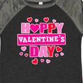 thumbnail image 4 of Inktastic Happy Valentine's Day with Hearts Boys or Girls Toddler T-Shirt, 4 of 5