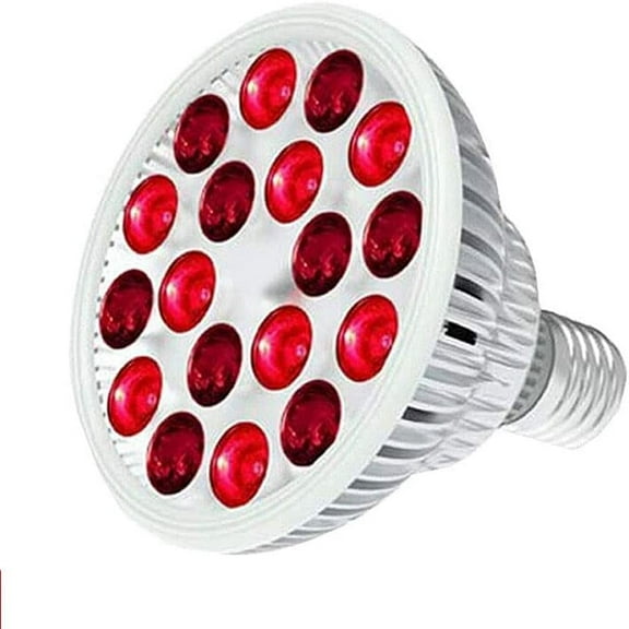 Elitzia Infrared Lamp Bulb 660nm Red and 850nm Near Infrared Bulb Accessory 24W White Colour AL Base E26 E27 Type Infrared Light Device ETPAR38 (White)