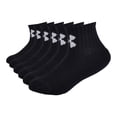 thumbnail image 1 of Pack múltiple de calcetines Under Armour Quarter para niños 2-4T, color negro, 1 of 5