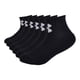 thumbnail image 1 of Pack múltiple de calcetines Under Armour Quarter para niños 2-4T, color negro, 1 of 5