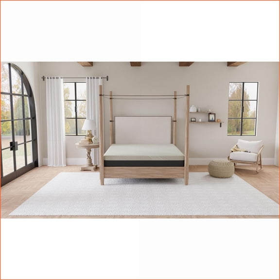 Mattresses | Full Firm 8 Inch Gel Memory Foam Tight Top Mattress | Light Gray | Foam