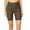 Shorts-Dark Olive, variant on Women's Mid Rise Stretch Capris Pull On Elastic Waist Capri Jegging Pants Size S-3XL
