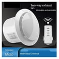 thumbnail image 2 of 4''6'' Exhaust Fan Adjustable Speed Duct Fan Kitchen Window Airflow Boost Air Ventilator Pipe Ventilation Extractor ,High-Speed Airflow, 2 of 4