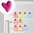 thumbnail image 3 of 2 Pcs Refrigerator Magnet, Cute Love Heart Refrigerator Magnets, Small Decorative Heart Magnets for Fridge Locker Office Whiteboard Decor, Strong Magnet, Locker Magnets 0.83", 3 of 8