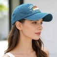 thumbnail image 5 of Unisex Retro Lake Ontario Baseball Cap, Vintage Graphic Trucker Hat with Adjustable Strap, 5 of 6