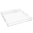thumbnail image 3 of Clear Acrylic Square Serving Tray,Transparent Serving Tray with Handles, 3 of 11