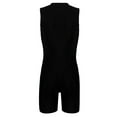 thumbnail image 5 of Yeahdor Womens One-piece Swimming Jumpsuit Romper Front Zipper Athletic Bodysuit Jumpsuit, 5 of 7
