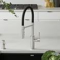thumbnail image 3 of Catris Flexo Semi-Pro Pull-Down Dual-Spray Kitchen Faucet - PVD Steel, 3 of 4