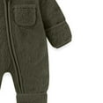 thumbnail image 5 of SROBPTY Toddler Fleece Jumpsuits, Newborn Fleece Snowsuit Winter Warm Hooded Romper Jumpsuit Outfits for Girls Boys Army Green 9-12 Months, 5 of 5