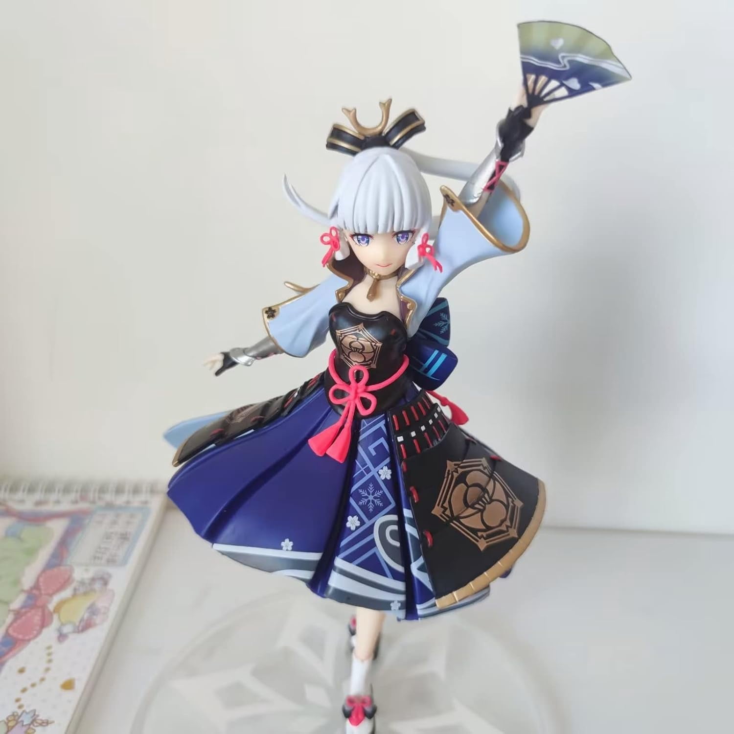 Ayaka Figure Taking A Fan Dancing Kamisato Ayaka Action Figures 23cm/9.1inch PVC Collectible Handicrafts Souvenirs for Anime Fans Gifts