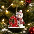 thumbnail image 7 of SPOORYYO Christmas Tree Ornament Hanging Decor, Acrylic Christmas Decoration Pendant with Hanging Rope for Tree, Wreath, Wall and Holiday Display, STYLE Q, 7 of 7
