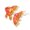 Orange, variant on Artistic Metallic Carp Pin Goldfish Brooch Fashion Jewelry For Daily Wear