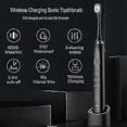 thumbnail image 2 of sarmocare S100 Sonic Toothbrush Usb Rechargeable Waterproof With 8 Brush Heads Professional Dental Care, 2 of 5