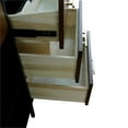 thumbnail image 6 of 61 in. Double Wooden Vanity Walnut Black White Quartz Round Sink, 6 of 22
