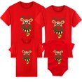 thumbnail image 3 of Conjuntos de ropa a juego para la familia, madre, padre, hija, hijo, niños, ropa de manga corta con ciervos navideños, camiseta, 3 of 5