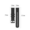 thumbnail image 3 of Correas de reloj Correa de reloj de caucho fluorado de liberación rápida con hebilla de acero inoxidable de 20 mm para hombres, crema Feliz Sencillez, 3 of 5
