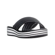 Womens Nine West Zonita Slip On Wedge Sandals, Black, 7 US