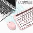 thumbnail image 2 of LeadsaiL Wireless Keyboard and Mouse Combo, Full-Sized Ergonomic Computer Keyboard with Phone Tablet Holder, 2.4GHz Silent Cordless Keyboard, 2 of 6