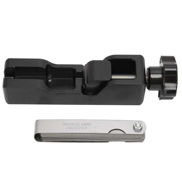 Herramienta para separar bujías con galga de espesores universal para bujías NGK 5671A de 10 mm, 12 mm, 14 mm y 16 mm, color negro Jadeshay A