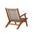 thumbnail image 6 of Balkene Home Vega Natural Stain Chair Wicker Outdoor Chair Reclining Armchair-Diamond Weave Wicker, 6 of 9