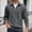 Grey, variant on Quarter Zip Pullover Men Fall Winter Long Sleeve Jacquard Collared Sweat Shirt Casual Pullover Tops