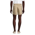 thumbnail image 2 of Lands' End Men's No Iron 6" Comfort Waist Plain Front Chino Short, 2 of 4