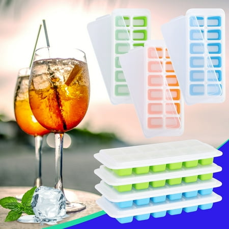 

XIAOFFENN Household Ice Mold Multi-layer Ice Box Ice Tray With Lid