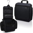 thumbnail image 1 of D&D Neceser de viaje colgante para hombres y mujeres – Kit organizador de cosméticos, maquillaje y artículos de tocador con 10 compartimentos, cremalleras YKK, gancho giratorio de metal XXL, nailon re, 1 of 5