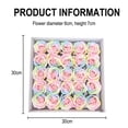 thumbnail image 2 of 25 piezas de jabón de baño con flores de rosas multicolores, jabón de rosas en caja de regalo, regalo para aniversario, cumpleaños, boda, día de San Valentín, día de la madre y orgullo., 2 of 5