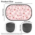 thumbnail image 7 of Yuyamidu Cute Axolotl Car Rear Window Sun Shade Strawberry Car Side Window Sunshade Flower Car Sun Shade 2 Pack Foldable Car Window Shades for Baby Kids Pink Car Accessories, 7 of 7