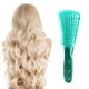 thumbnail image 5 of Worallymy Cepillo para desenredar largo y rizado húmedo seco masaje peine nudos desenredador herramienta para peinar hueca verde Worallymy JD735813557, 5 of 7