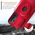 thumbnail image 2 of Nagebee For Gabb Phone 3 Pro Phone Case with Tempered Glass Screen Protector, [Military-Grade] Full-Body Protective, Magnetic Car Mount Ring Holder Cover (Red), 2 of 7