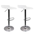 thumbnail image 1 of Counter Height Bar Stools Set of 2, Adjustable Pu Leather Swivel Barstools Dining Counter Bar Chairs for Home Kitchen Pub (White), 1 of 5