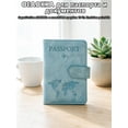 thumbnail image 3 of PU Leather Passport Wallet with Multiple Card Slots, Slim Travel Document Organizer for International Flights, Lightweight Passport Protector for Vacation and Business, Scratch-Resistant, By Cosmug, 3 of 7