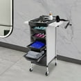 thumbnail image 4 of 6-Layer Salon Cart with Wheels, Space Saving Salon Station Trolley Cart Tool, 4 of 12