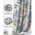 thumbnail image 6 of Vintage Spring Floral Blackout Curtains 90 Inch Length 2 Panels Set for Living Room Bedroom, Farmhouse Flowers Watercolor Privacy Window Treatment Thermal Insulated Black Out Drapes 52"x90", 6 of 8